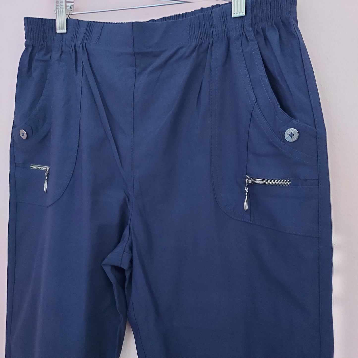 Hallie navy blue trousers