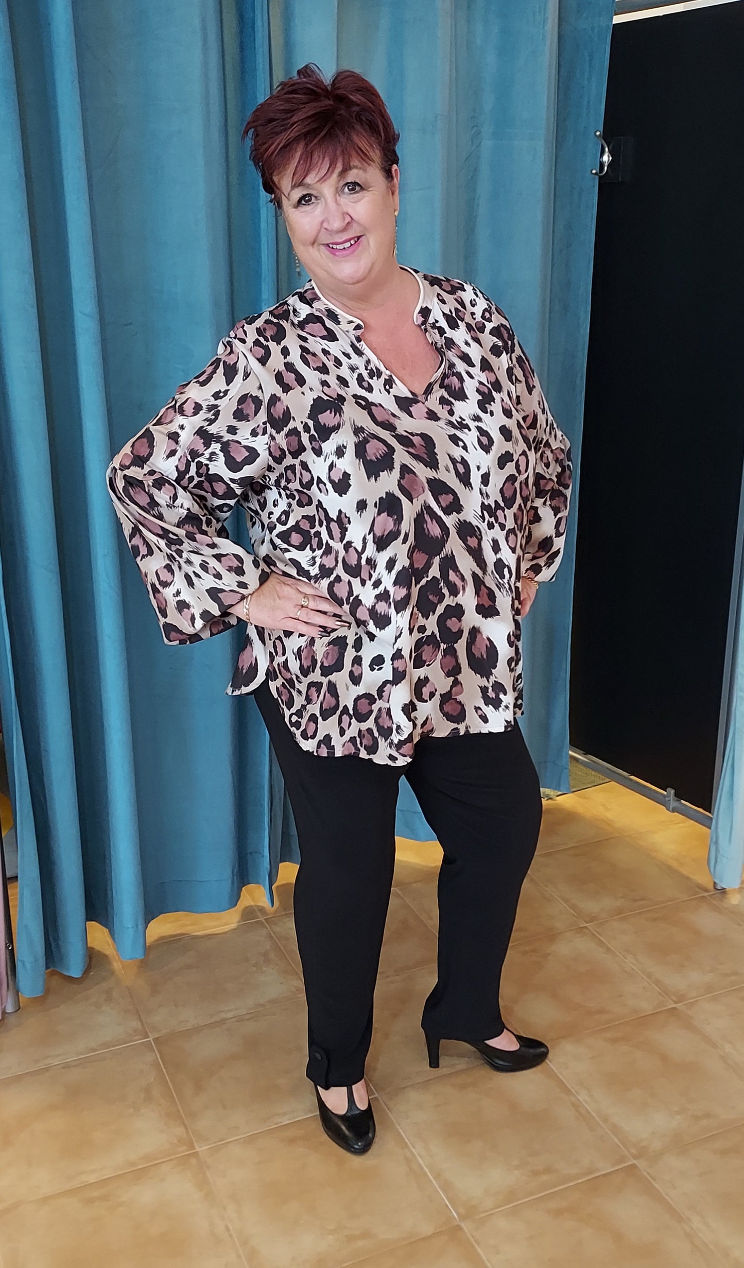 Hilda animal print top