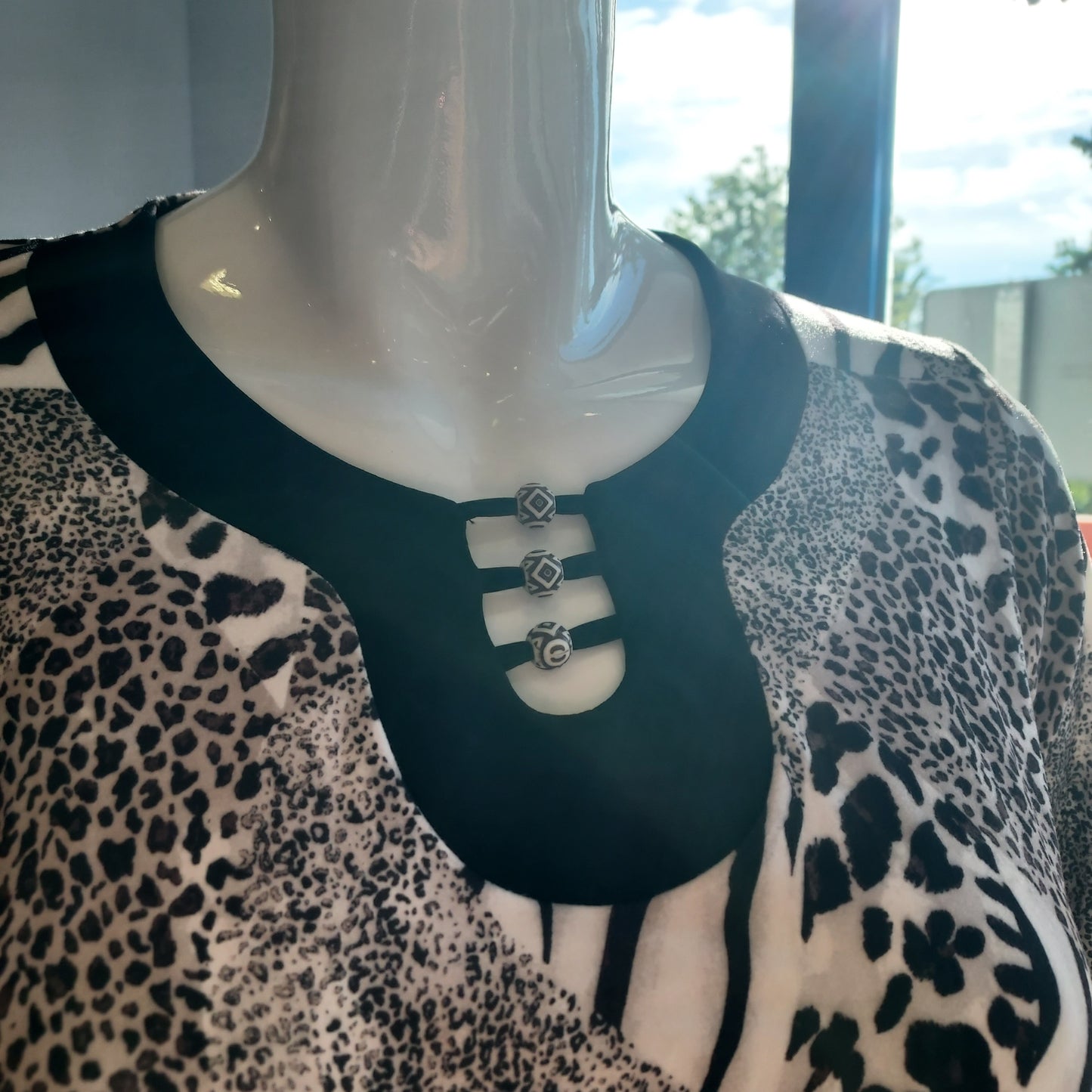 Cora animal print top