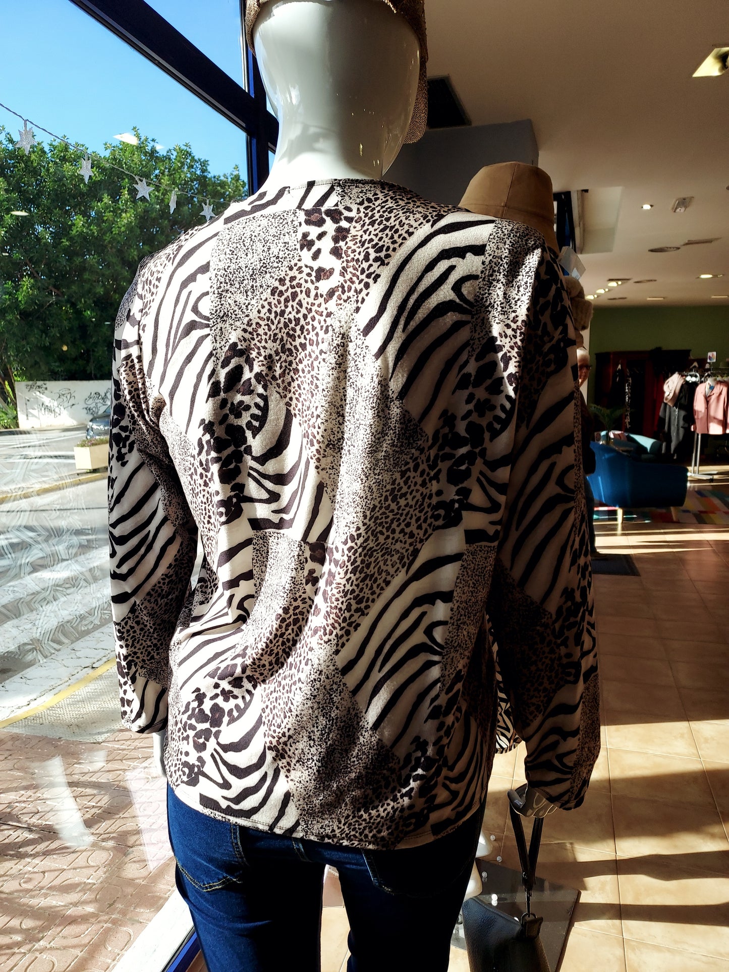 Cora animal print top