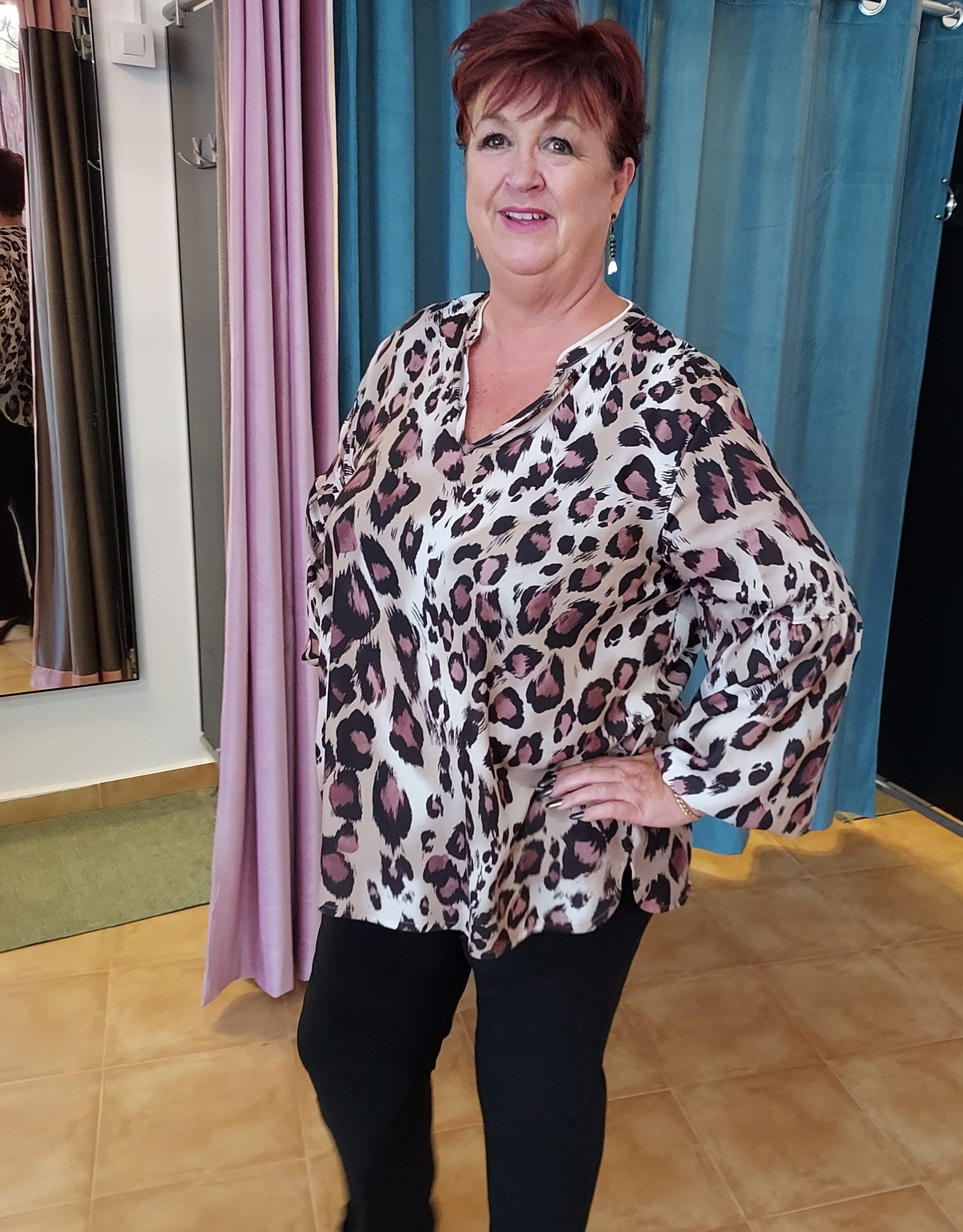 Hilda animal print top