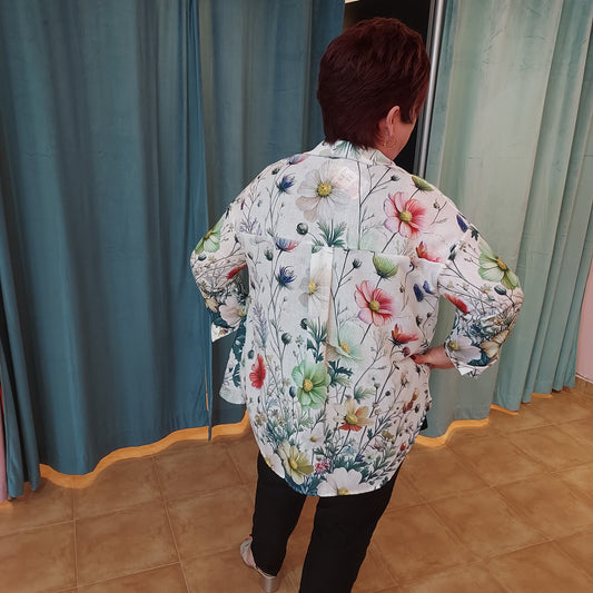 Floral long sleeve shirt
