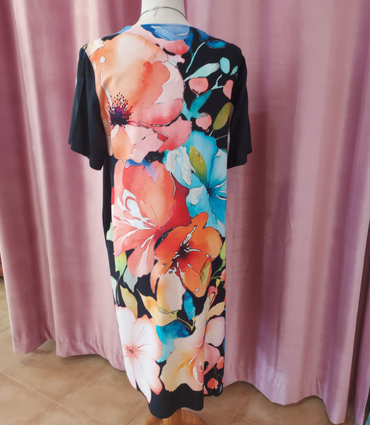 Bonita dress bold floral print