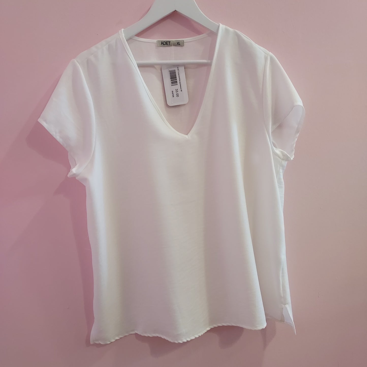 Carleta white v neck top